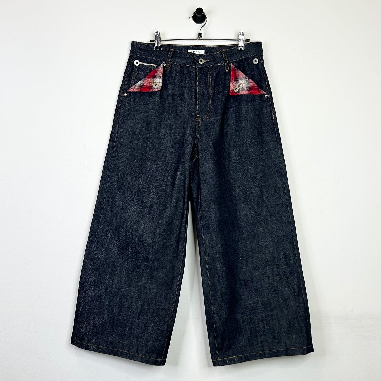 QUAIL RAW DENIM FLANNEL JEANS