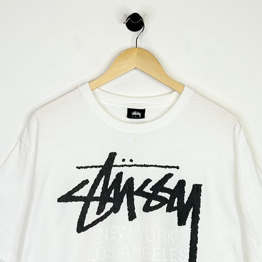 STUSSY RICK OWENS WHITE TEE