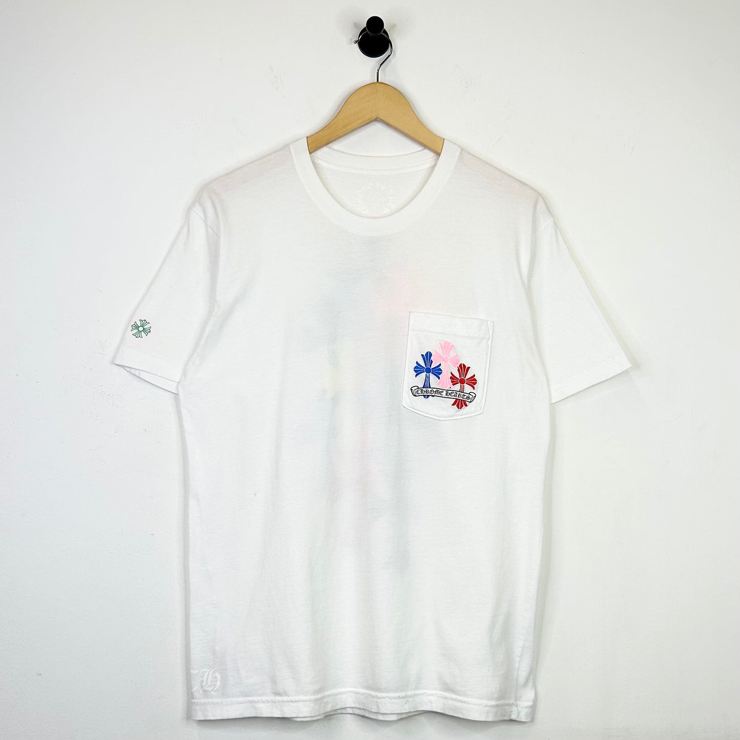 CHROME HEARTS WHITE RAINBOW CEMETARY TEE