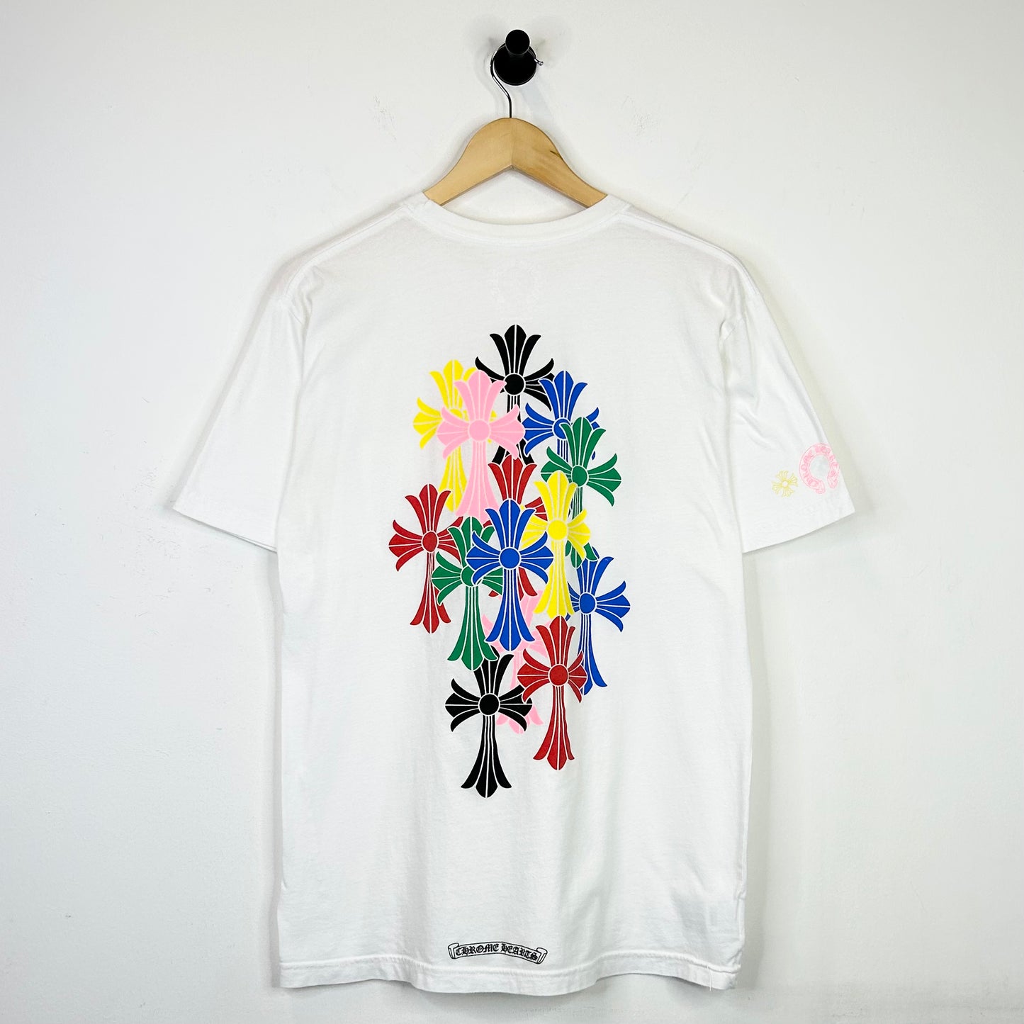 CHROME HEARTS WHITE RAINBOW CEMETARY TEE