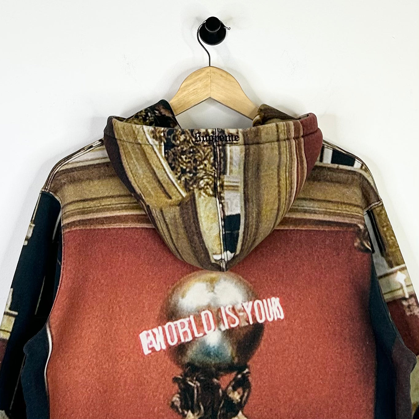 SUPREME SCARFACE THE WORLD IS YOURS HOODIE