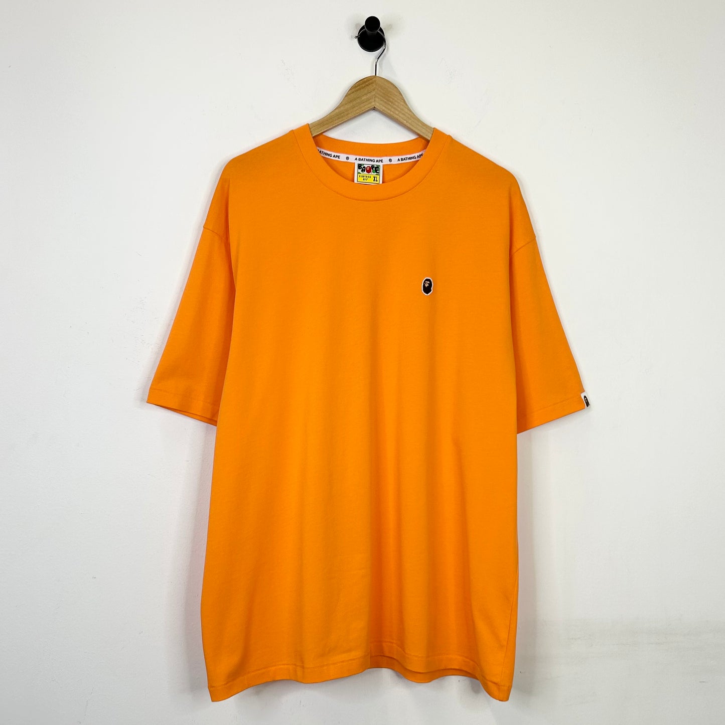 BAPE ONE POINT LOGO ORANGE TEE