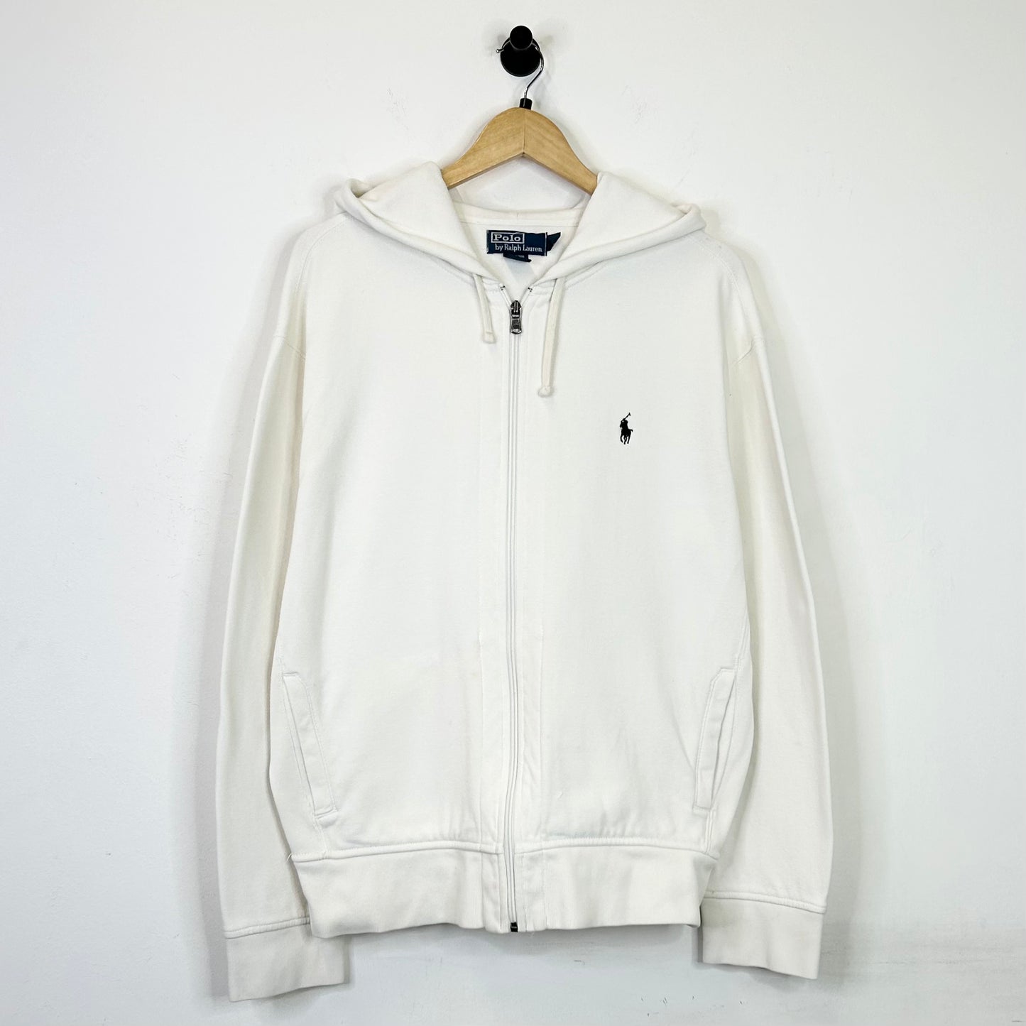 RALPH LAUREN POLO WHITE ZIP UP