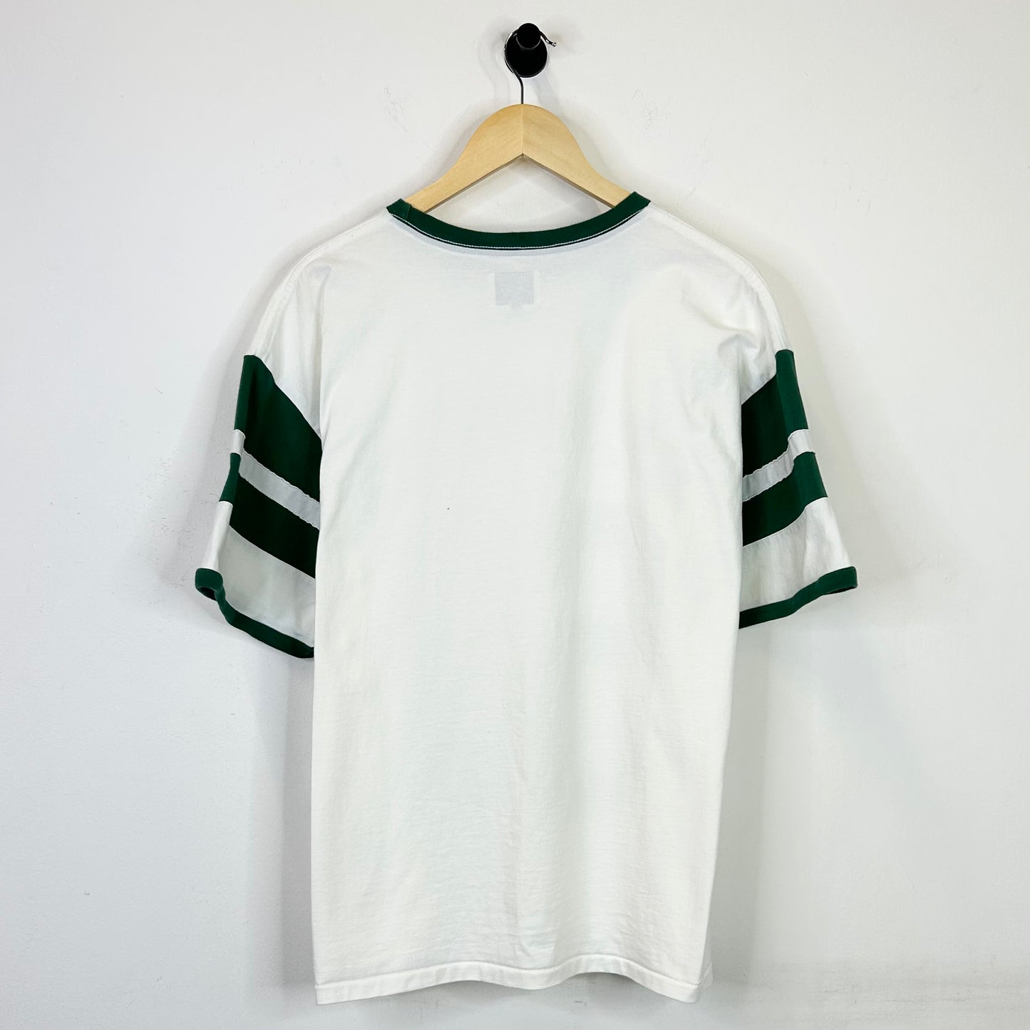 RHUDE SAINT BARTHS GREEN STRIPED TEE