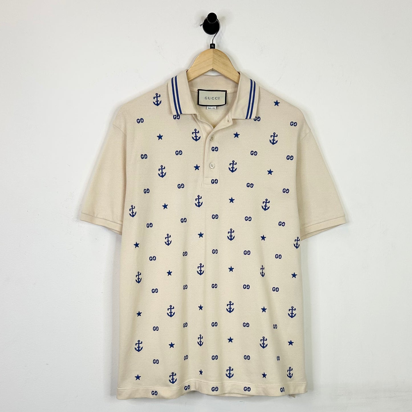 GUCCI ANCHOR MONOGRAM BUTTON UP SHIRT