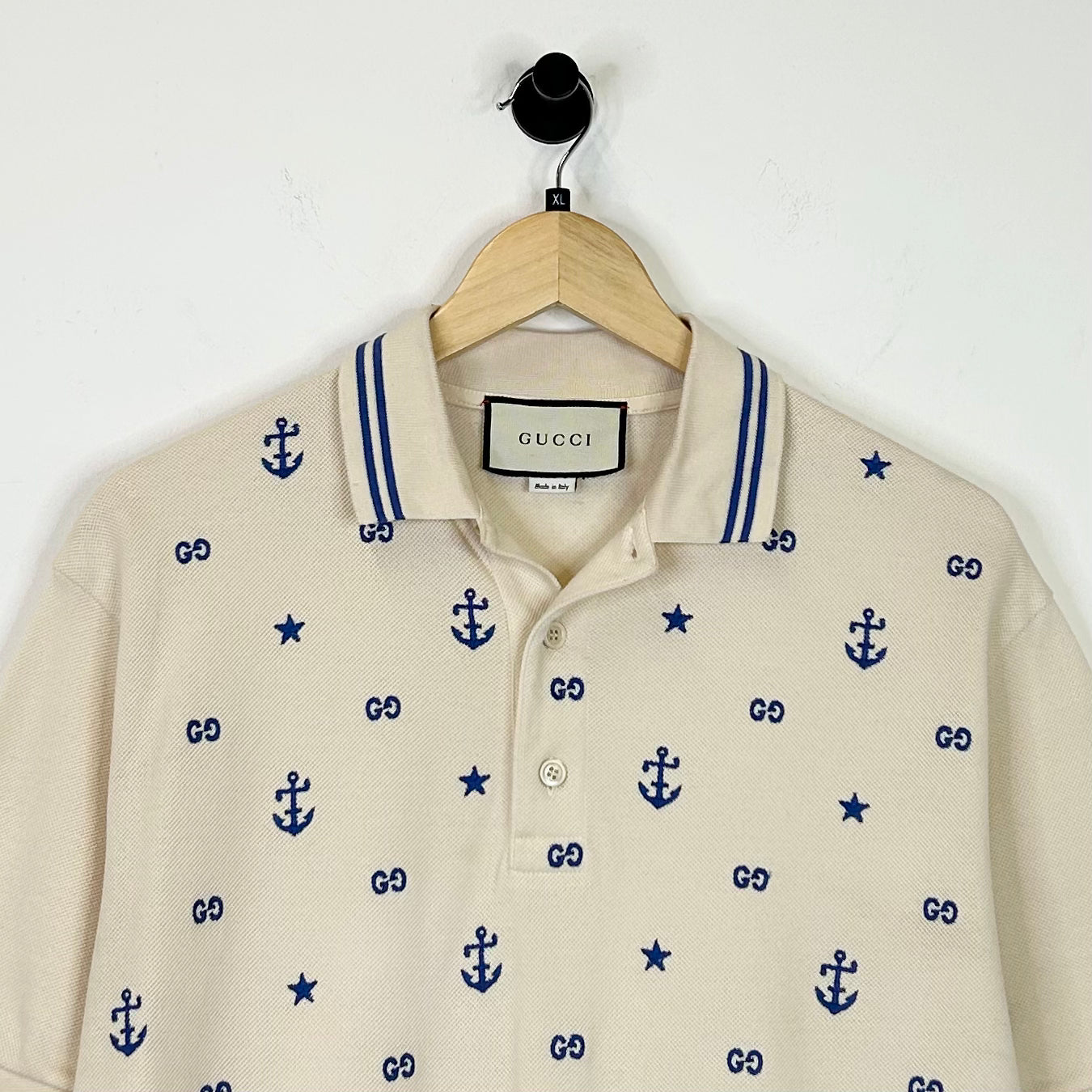 GUCCI ANCHOR MONOGRAM BUTTON UP SHIRT