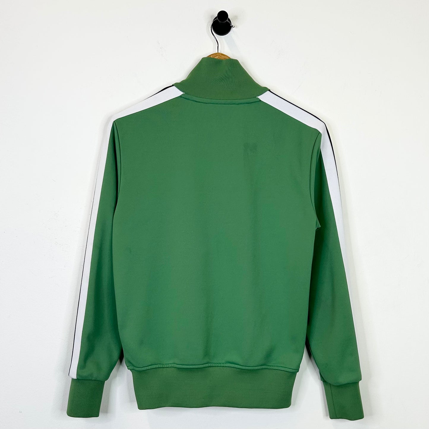 PALM ANGELS GREEN WHITE STRIPE TRACK JACKET