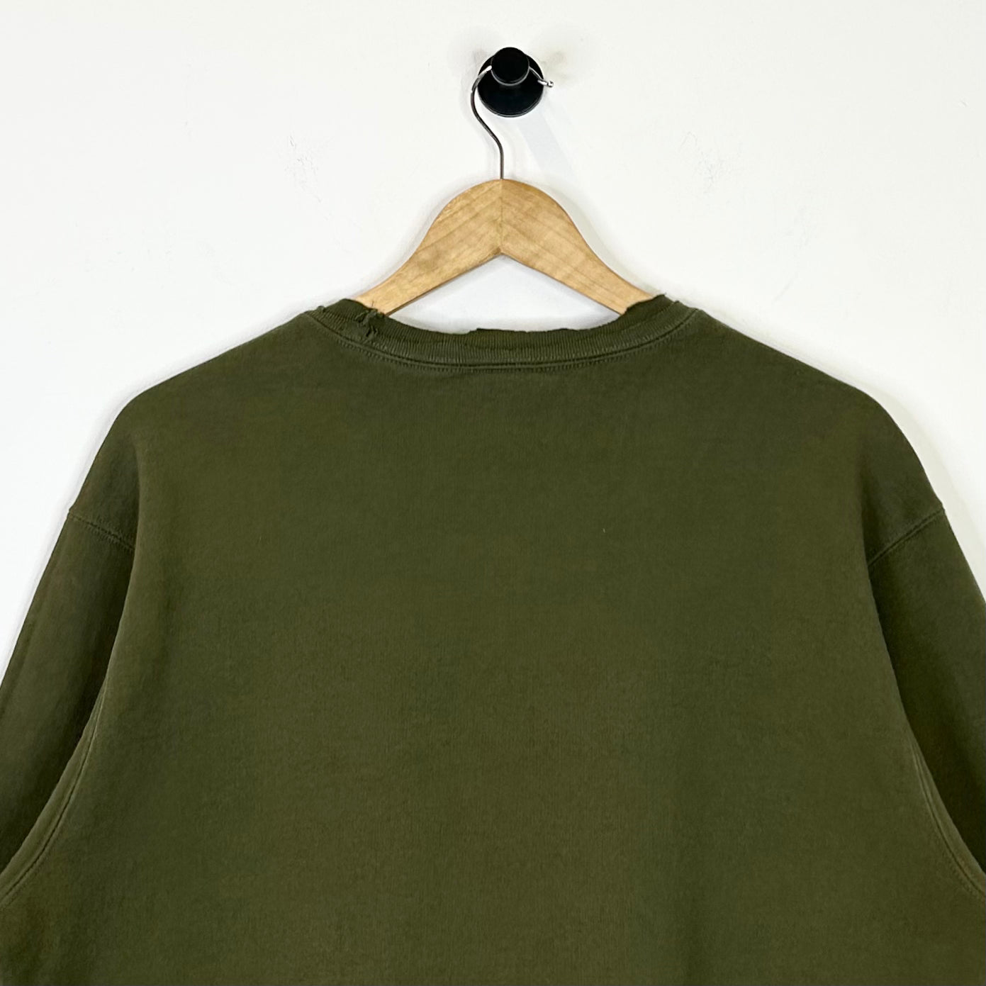SUPREME TIMBERLAND OLIVE EMBROIDERED CREWNECK