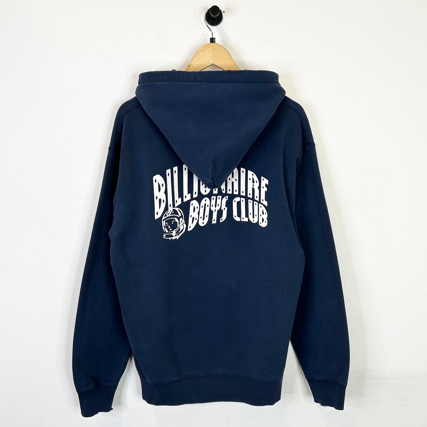 BILLIONAIRE BOYS CLUB CURVE LOGO NAVY HOODIE