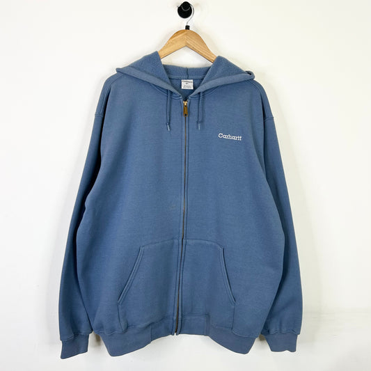 CARHARTT BLUE SPELLOUT HOODIE