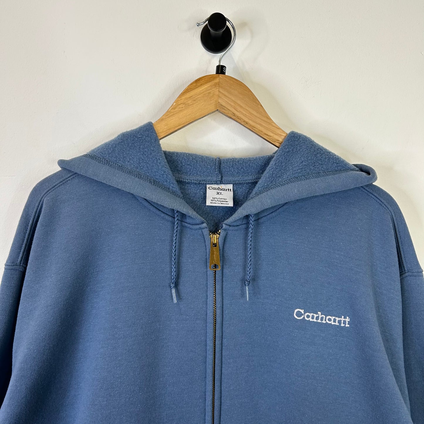 CARHARTT BLUE SPELLOUT HOODIE