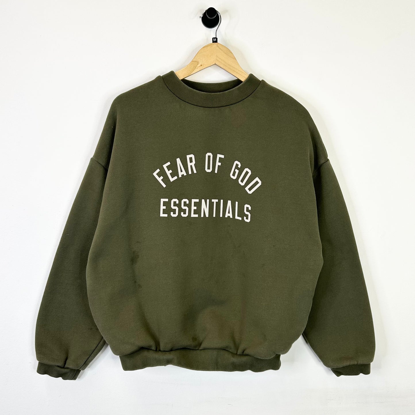 ESSENTIALS FEAR OF GOD GREEN CREWNECK