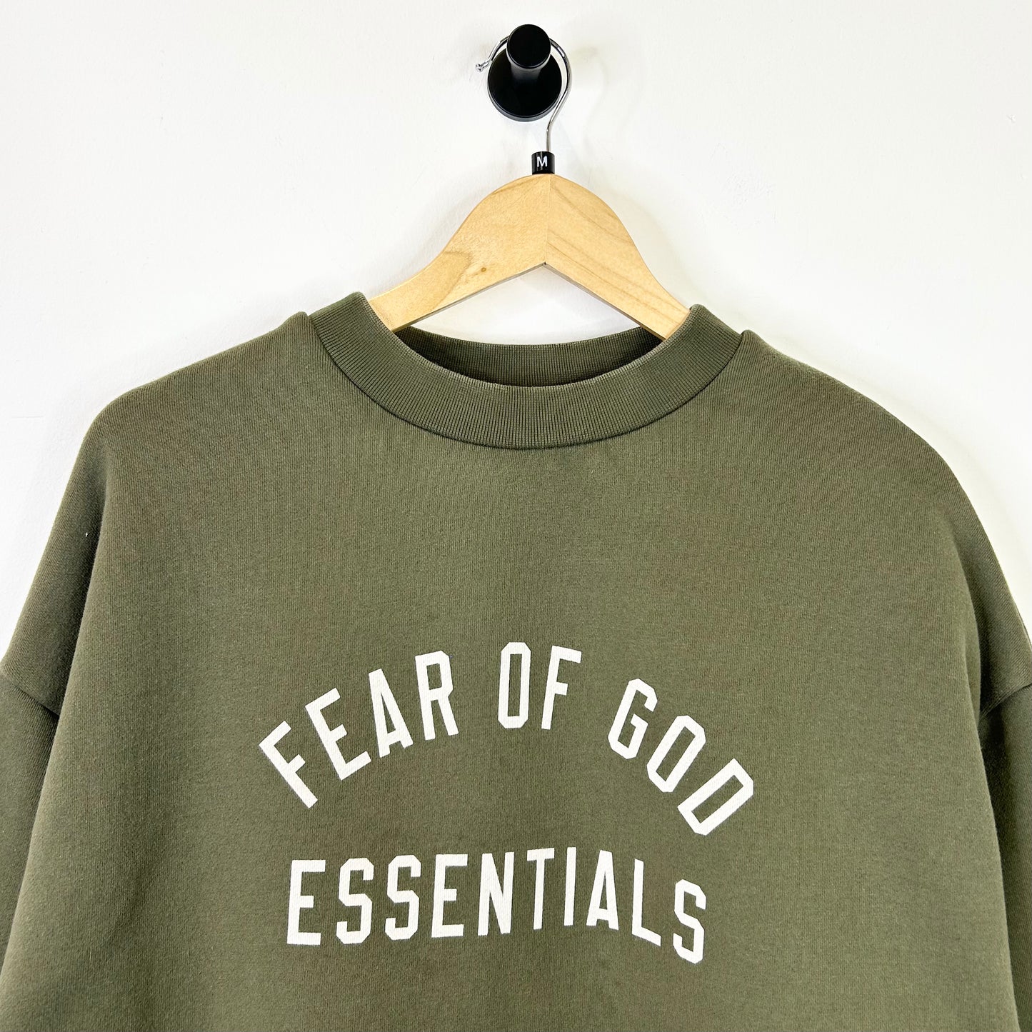 ESSENTIALS FEAR OF GOD GREEN CREWNECK