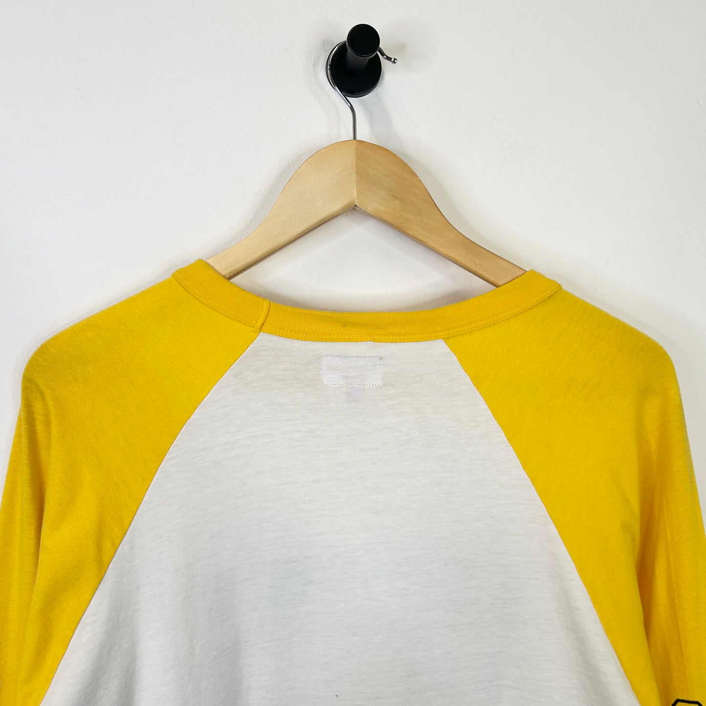 SUPREME DOG RAGLAN YELLOW AND WHITE LONG SLEEVE
