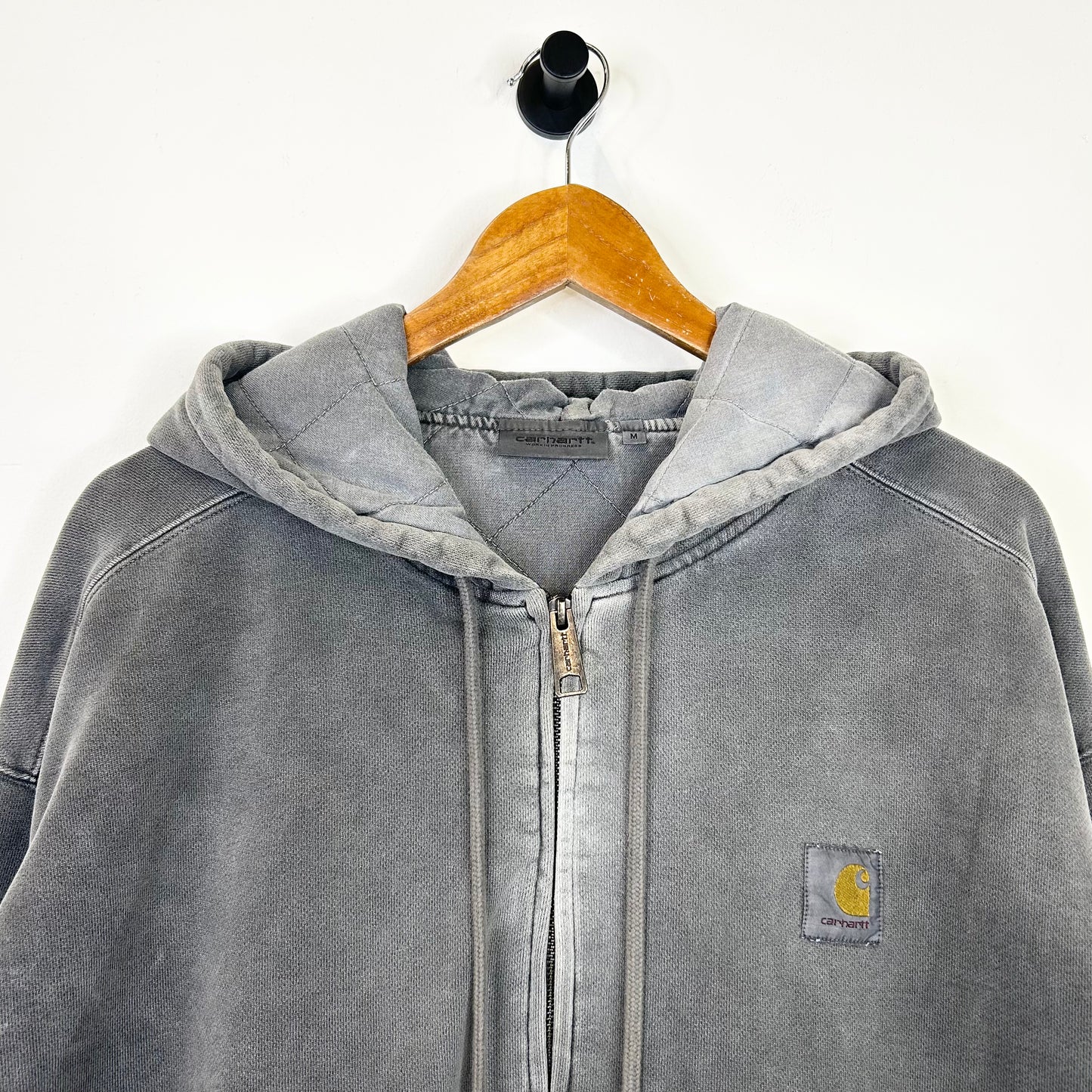 GREY CARHARTT WORK IN PROGRESS HEAVYWEIGHT HOODIE