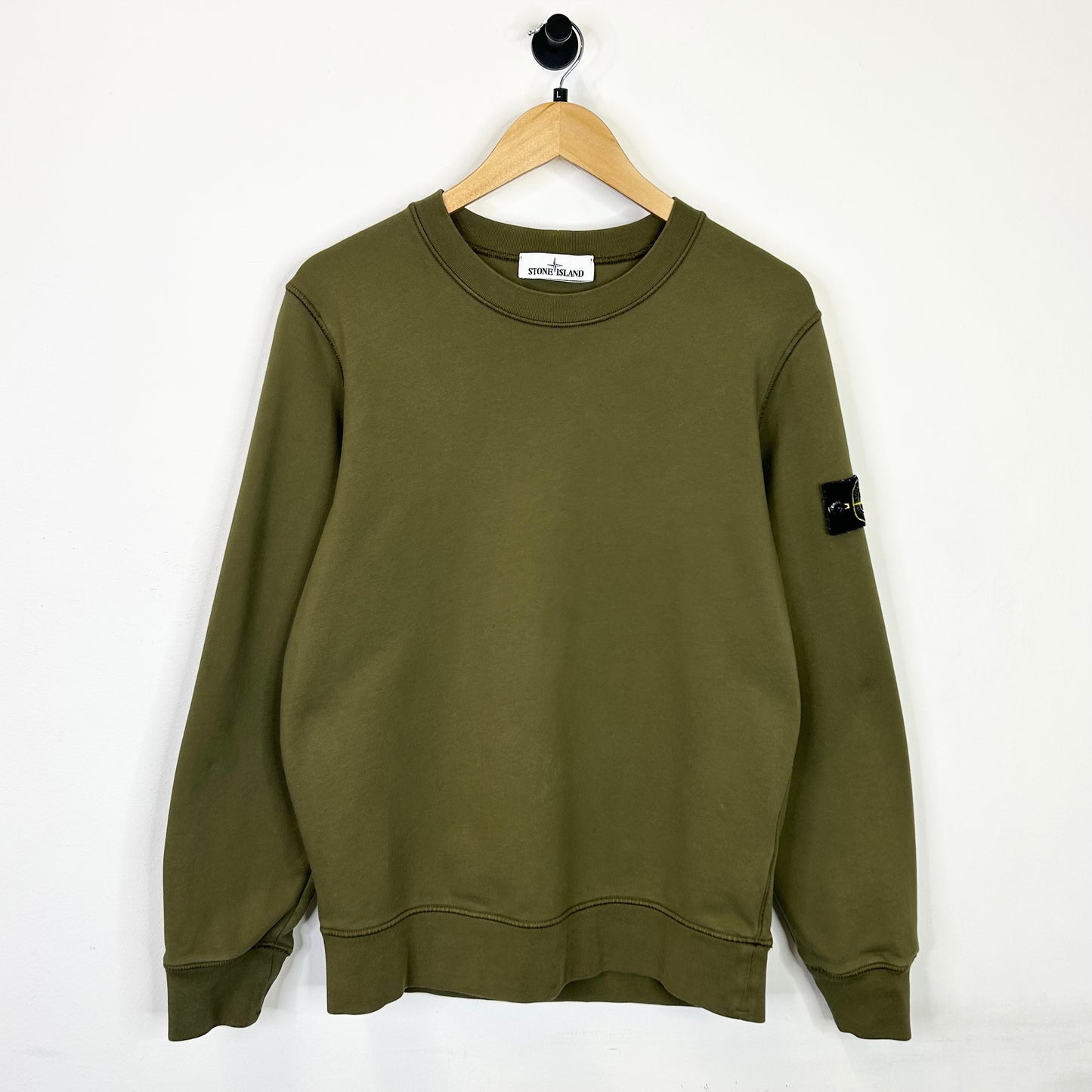 STONE ISLAND GREEN CREWNECK