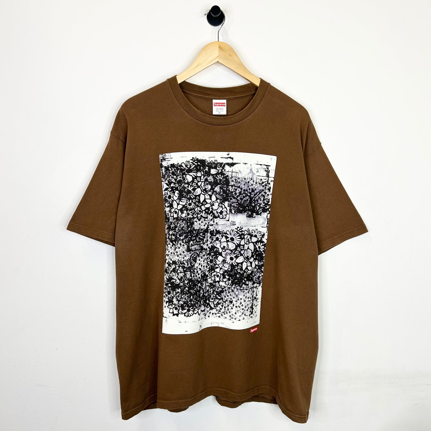 SUPREME CHRISTOPHER WOOL BROWN TEE