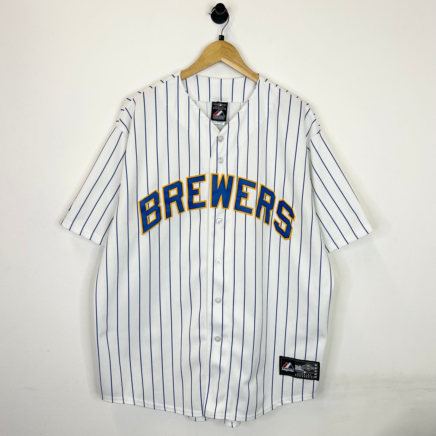 MILWAUKEE BREWERS STRIPED TEAM BASEBALL JERSEY