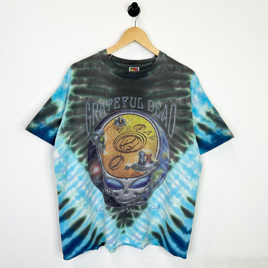 GRATEFUL DEAD TIE DYE EARTH SPACE CROPPED TEE