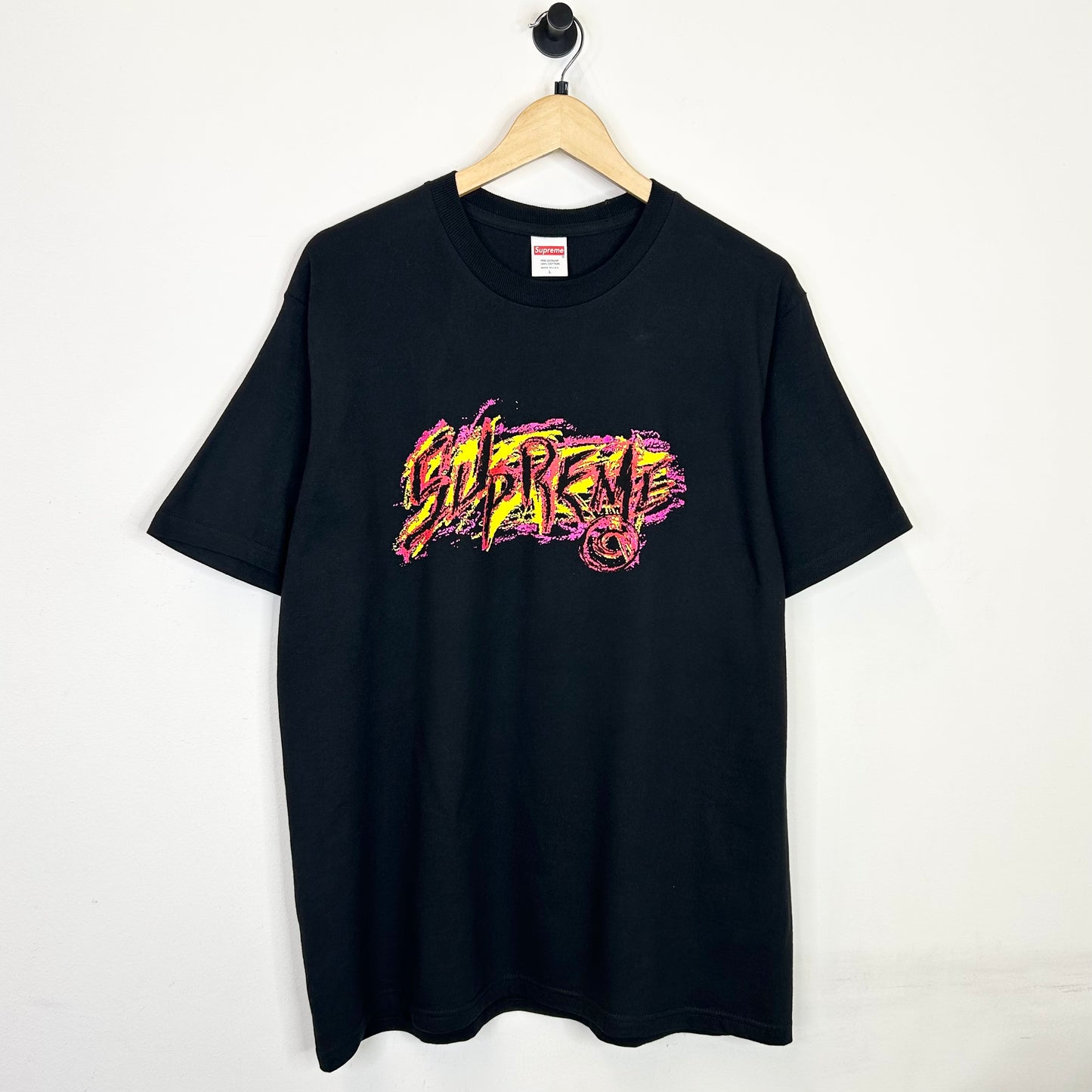 SUPREME SCRATCH BLACK TEE