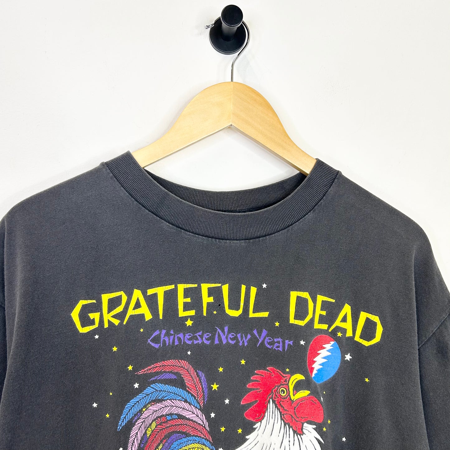 GRATEFUL DEAD CHINESE NEW YEAR ROOSTER BLACK TEE
