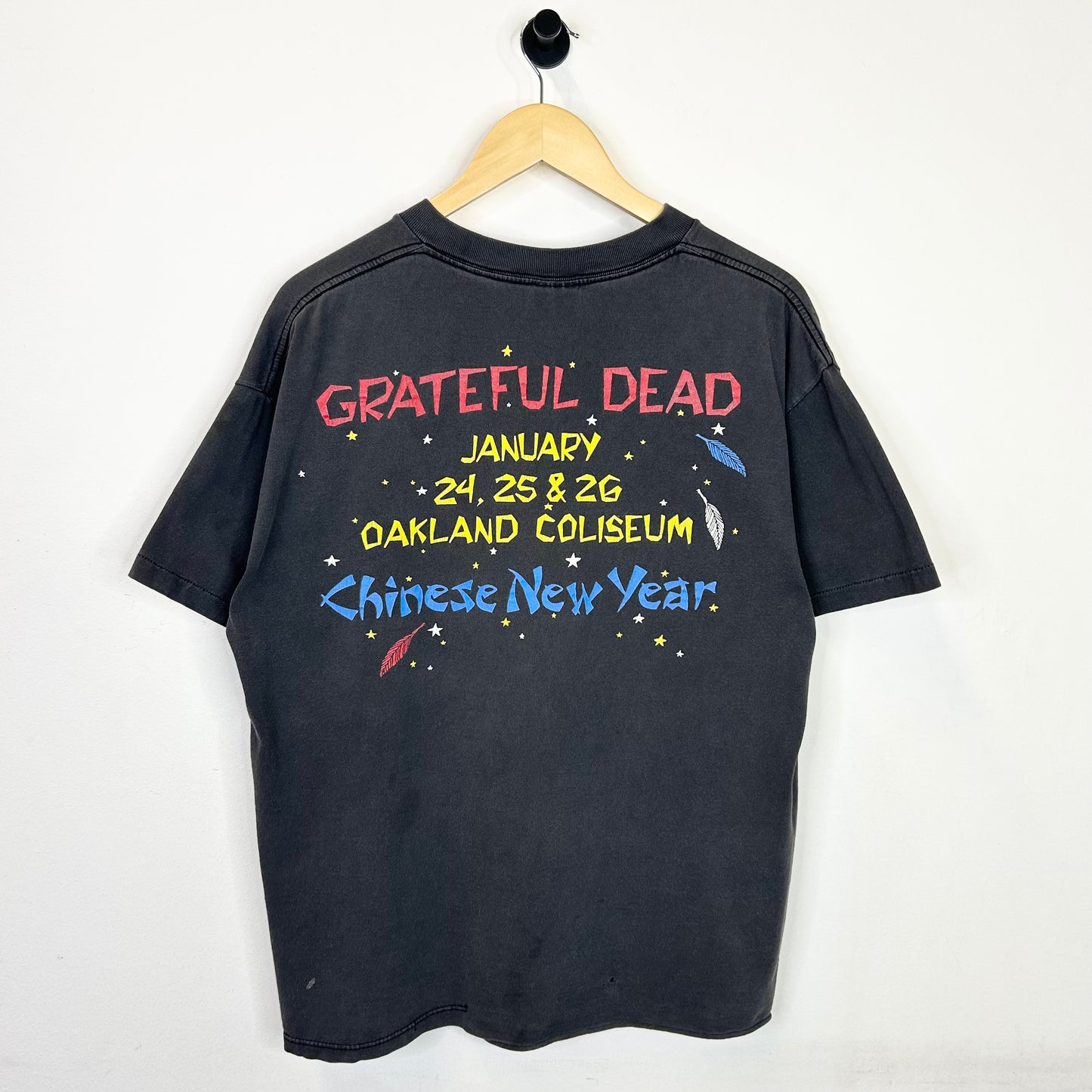 GRATEFUL DEAD CHINESE NEW YEAR ROOSTER BLACK TEE