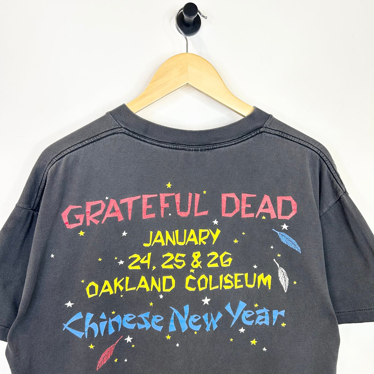 GRATEFUL DEAD CHINESE NEW YEAR ROOSTER BLACK TEE
