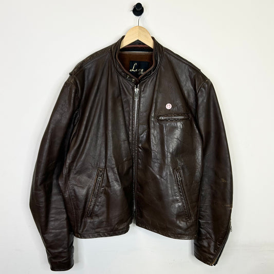 70'S LESCO LEATHER FUR LINED JACKET