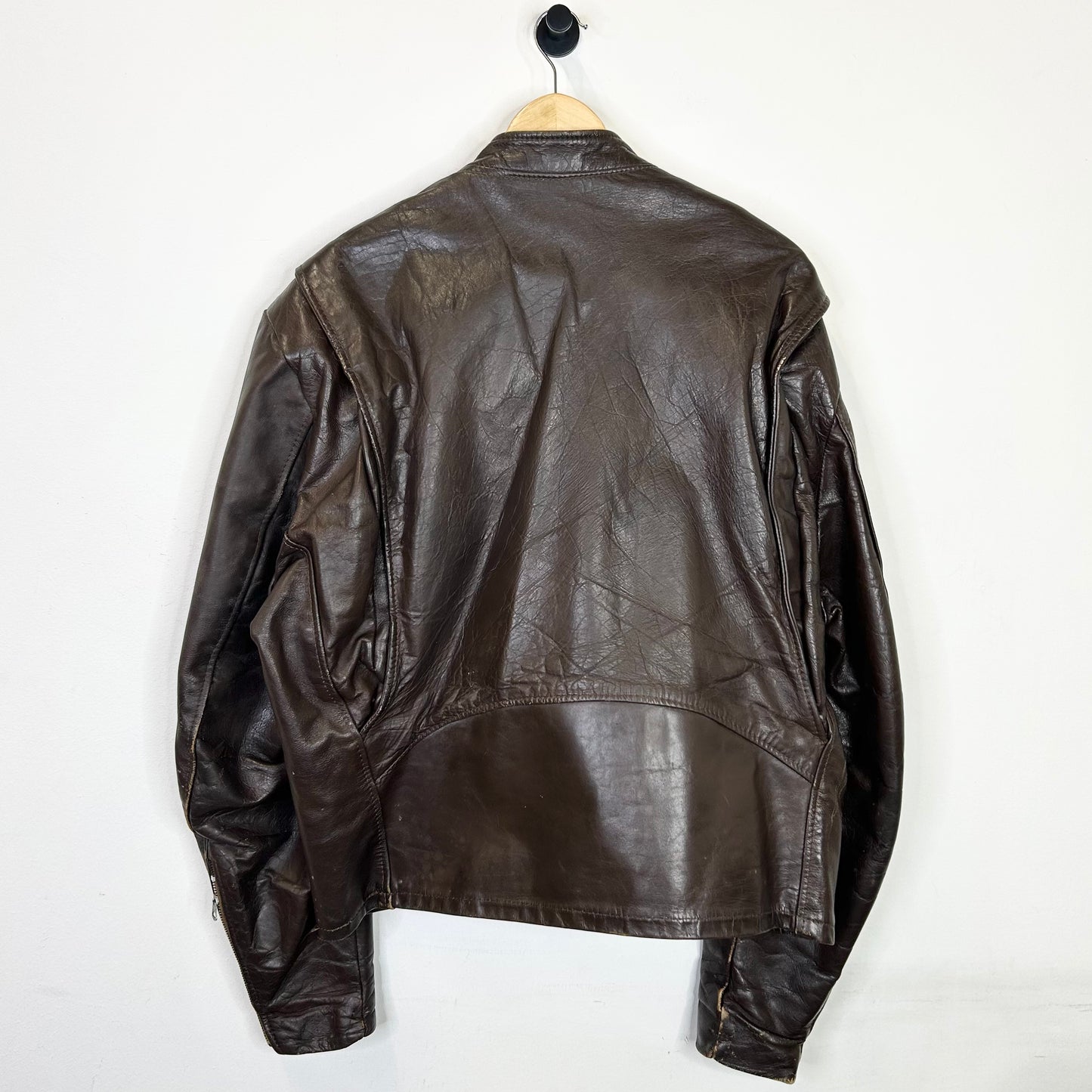70'S LESCO LEATHER FUR LINED JACKET