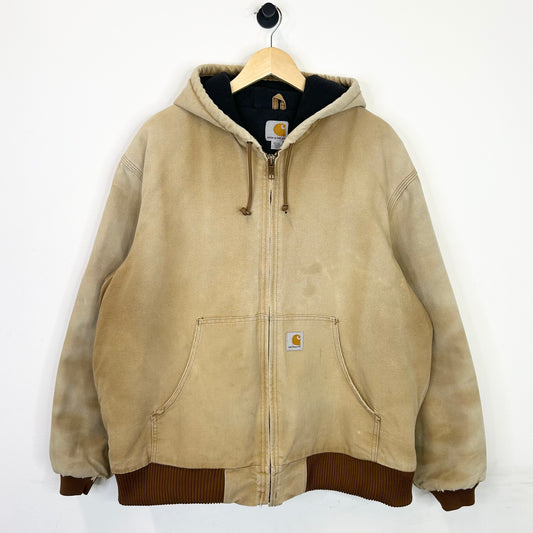 CARHARTT TAN FADED AND DESTRESSED JACKET