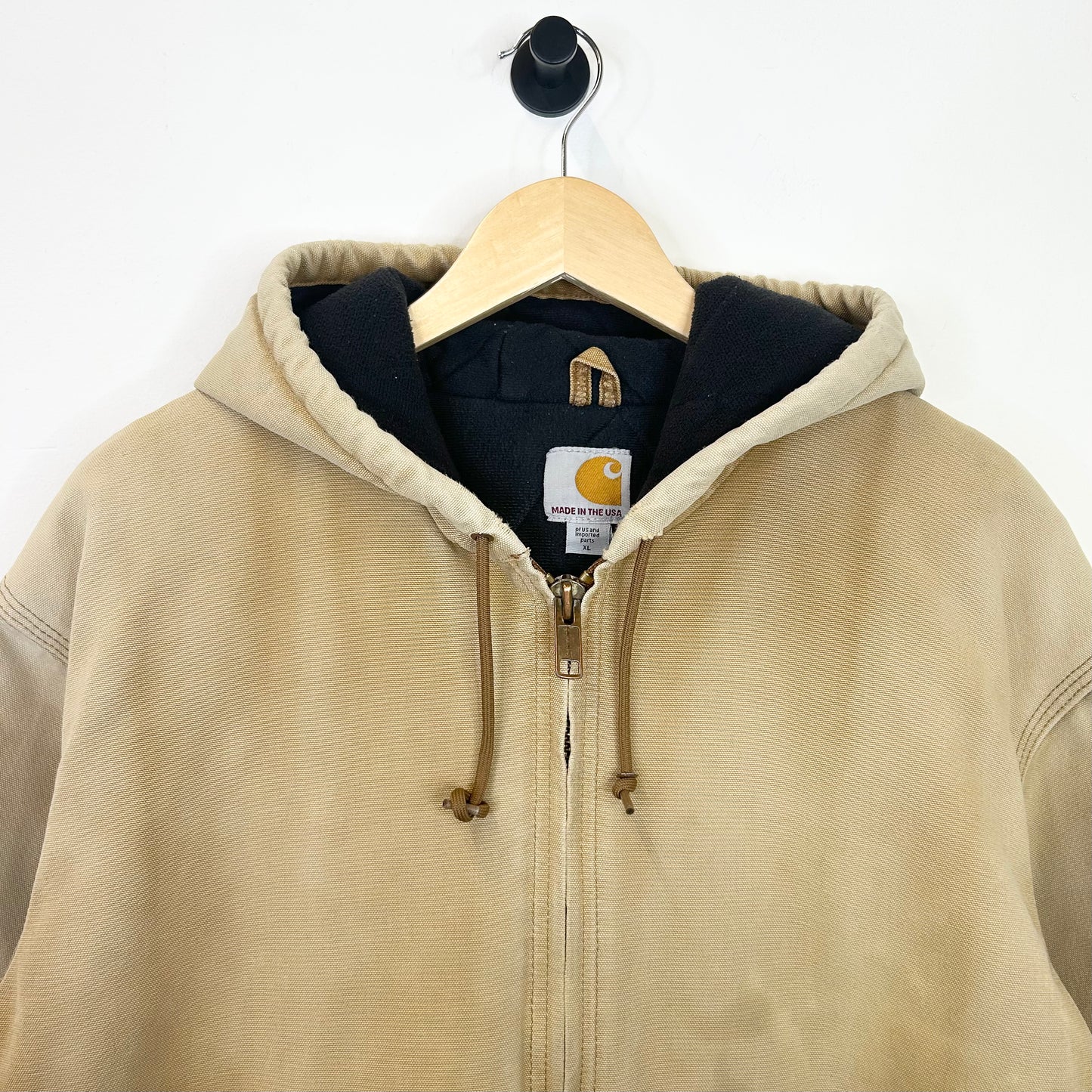 CARHARTT TAN FADED AND DESTRESSED JACKET
