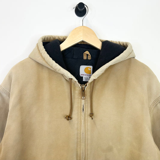 CARHARTT TAN FADED AND DESTRESSED JACKET