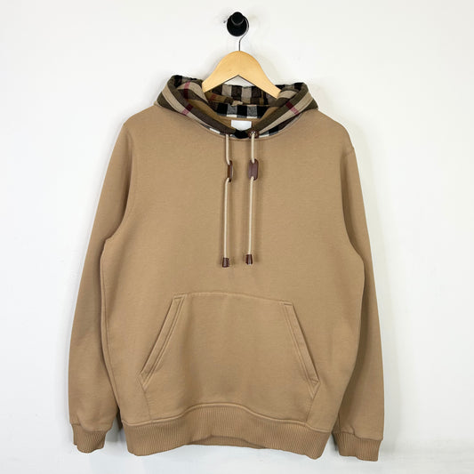 BURBERRY CHECK TRIM HOODIE