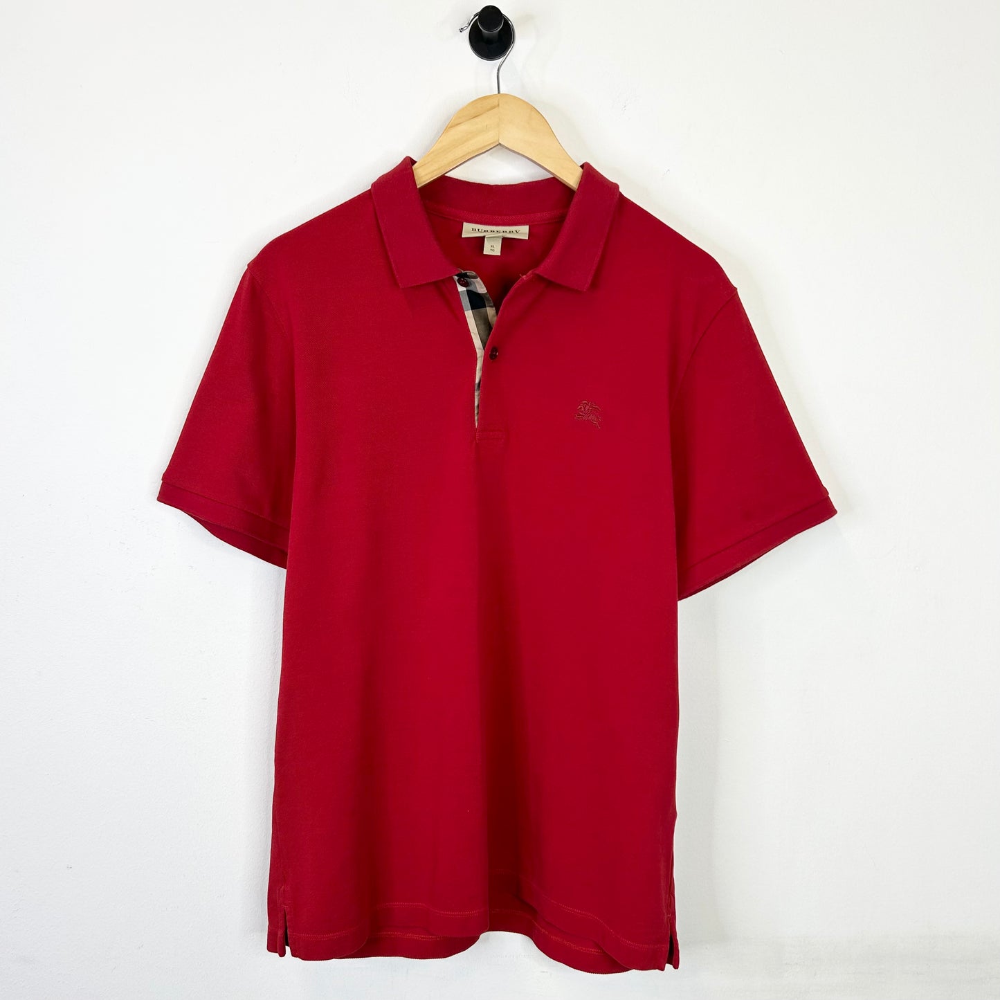 BURBERRY RED POLO SHIRT