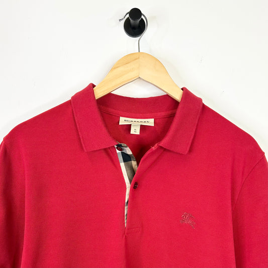 BURBERRY RED POLO SHIRT