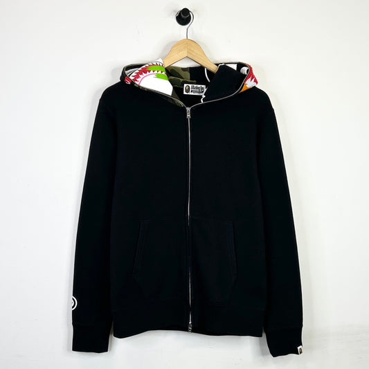 BAPE CAMO BLACK SHARK ZIP UP