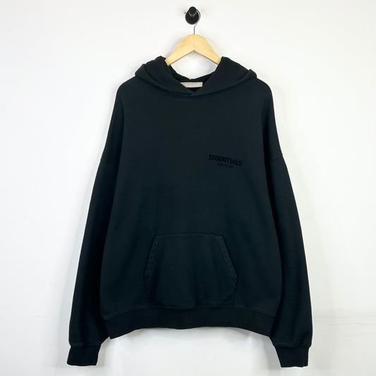 FEAR OF GOD ESSENTIALS BLACK HOODIE