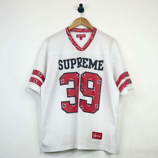 SUPREME PAISLEY BANDANA FOOTBALL JERSEY
