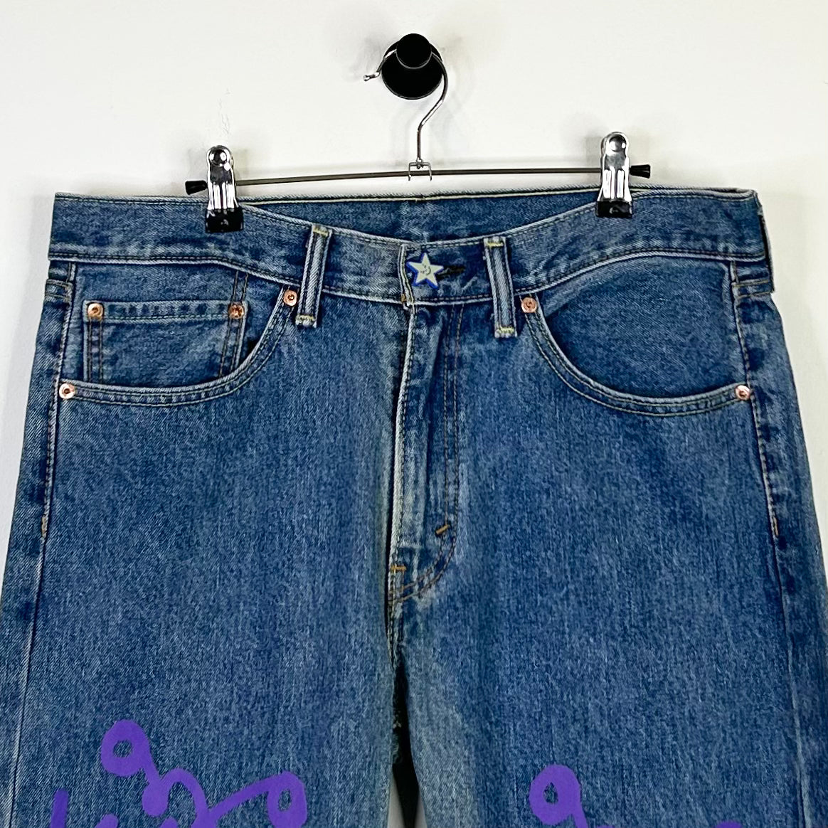 ASSPIZZA 2021 PAINTED LEVIS JEANS