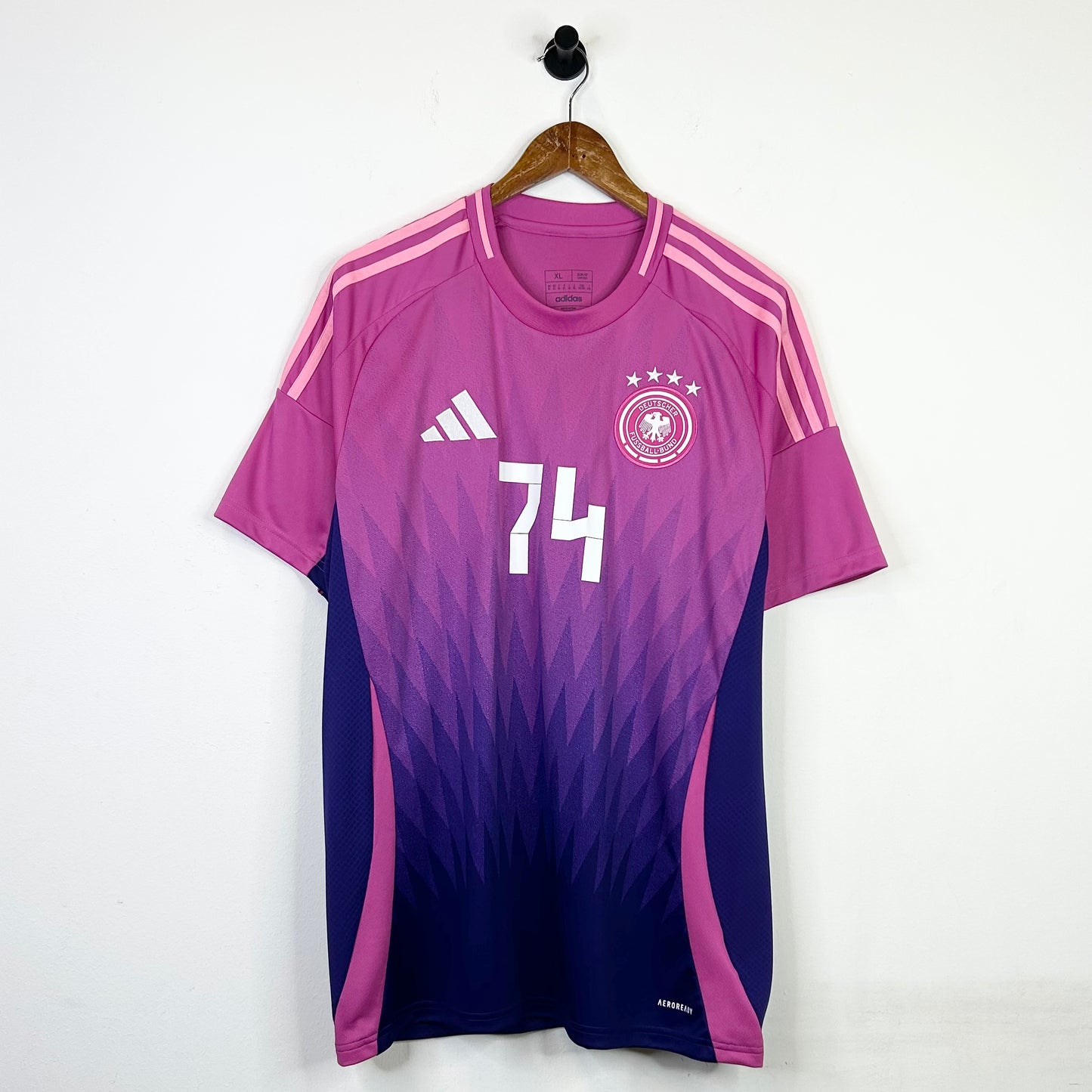 ADIDAS GERMANY 2024 FUCHSIA AWAY JERSEY