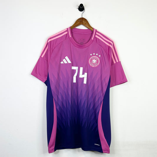 ADIDAS GERMANY 2024 FUCHSIA AWAY JERSEY
