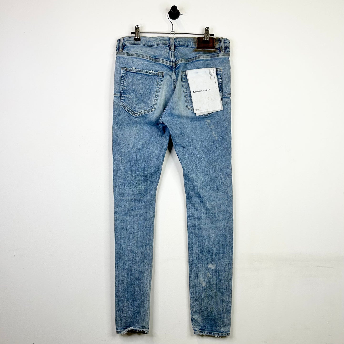PURPLE BRAND DISTRESSED LIGHT WASH JEANS