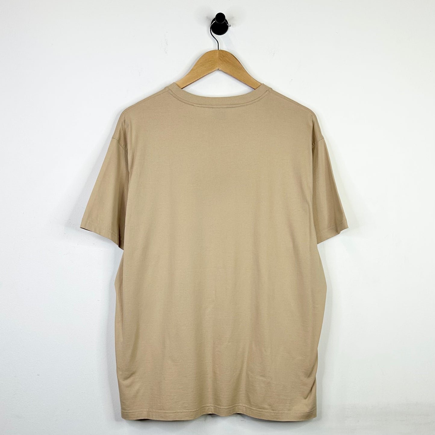 BURBERRY EQUESTRIAN KNIGHT LOGO BEIGE TEE