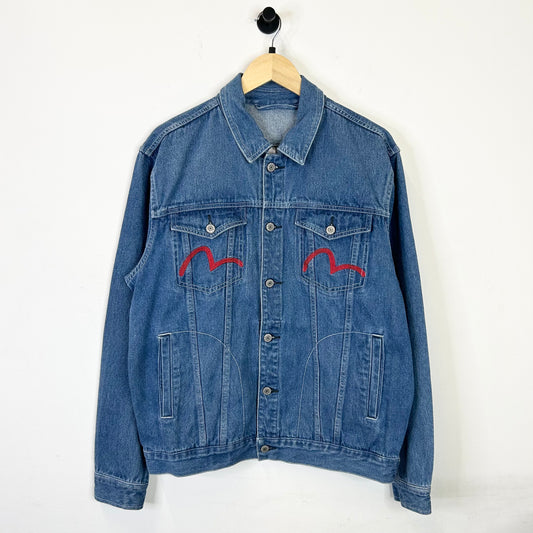 EVISU DENIM JACKET LION DANCE DENIM JACKET