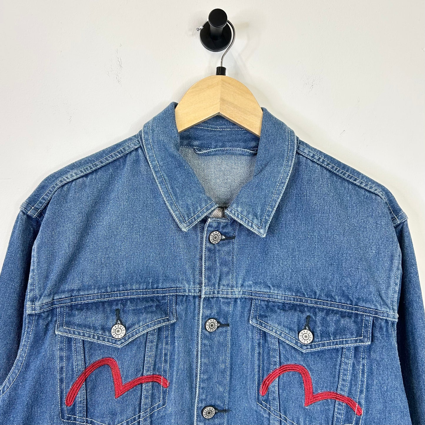 EVISU DENIM JACKET LION DANCE DENIM JACKET