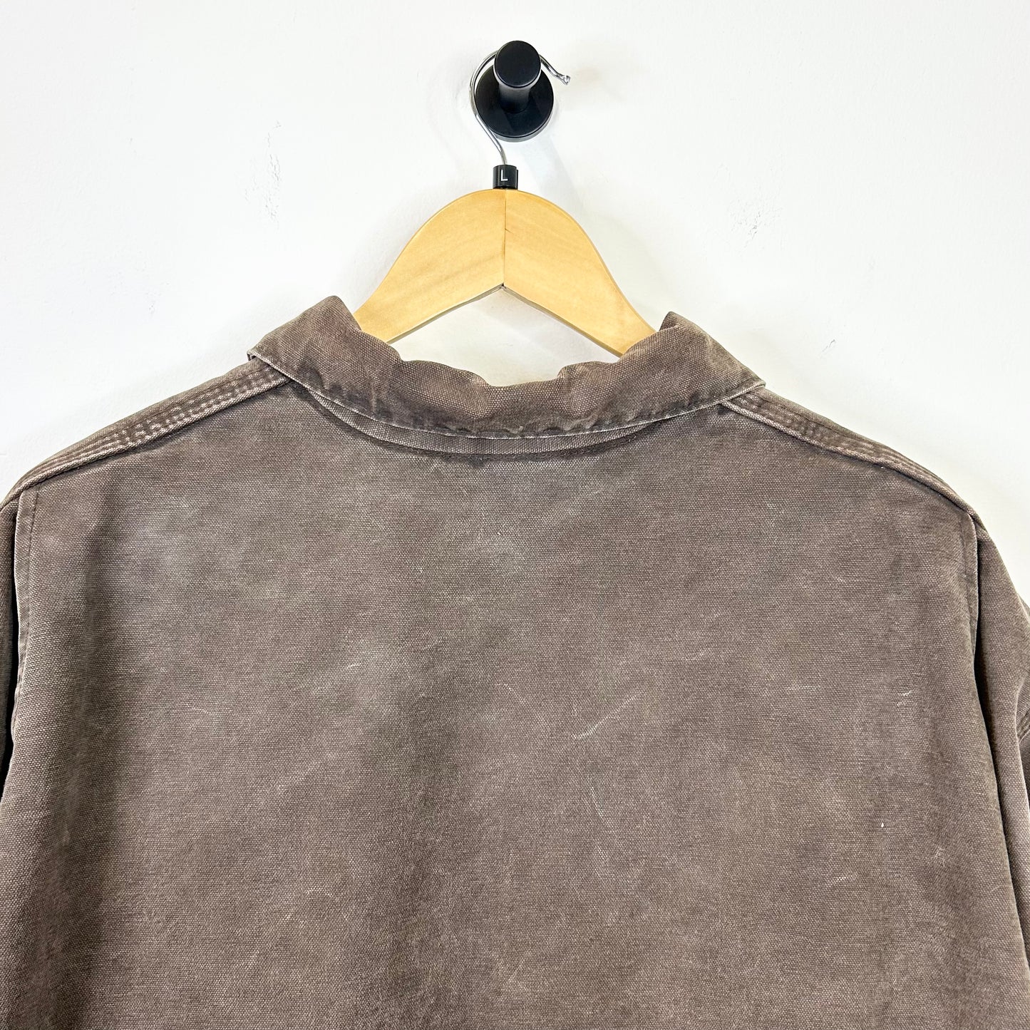 BROWN CARHARTT DETROIT LINED JACKET