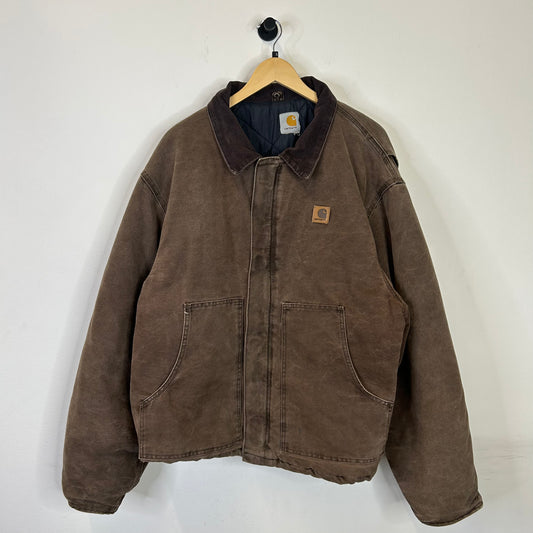 CARHARTT BROWN ARCTIC QUILT LINED JACKET
