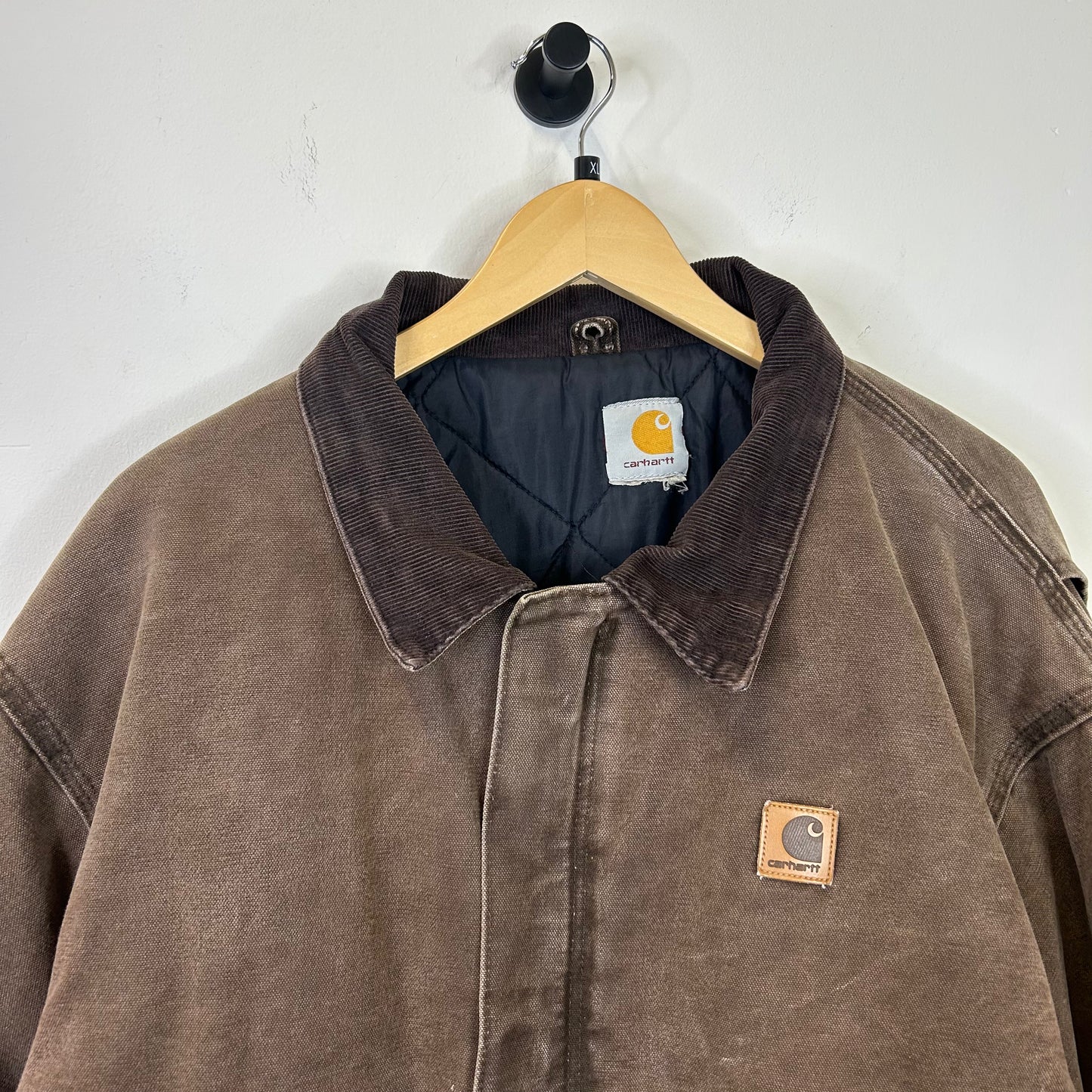 CARHARTT BROWN ARCTIC QUILT LINED JACKET