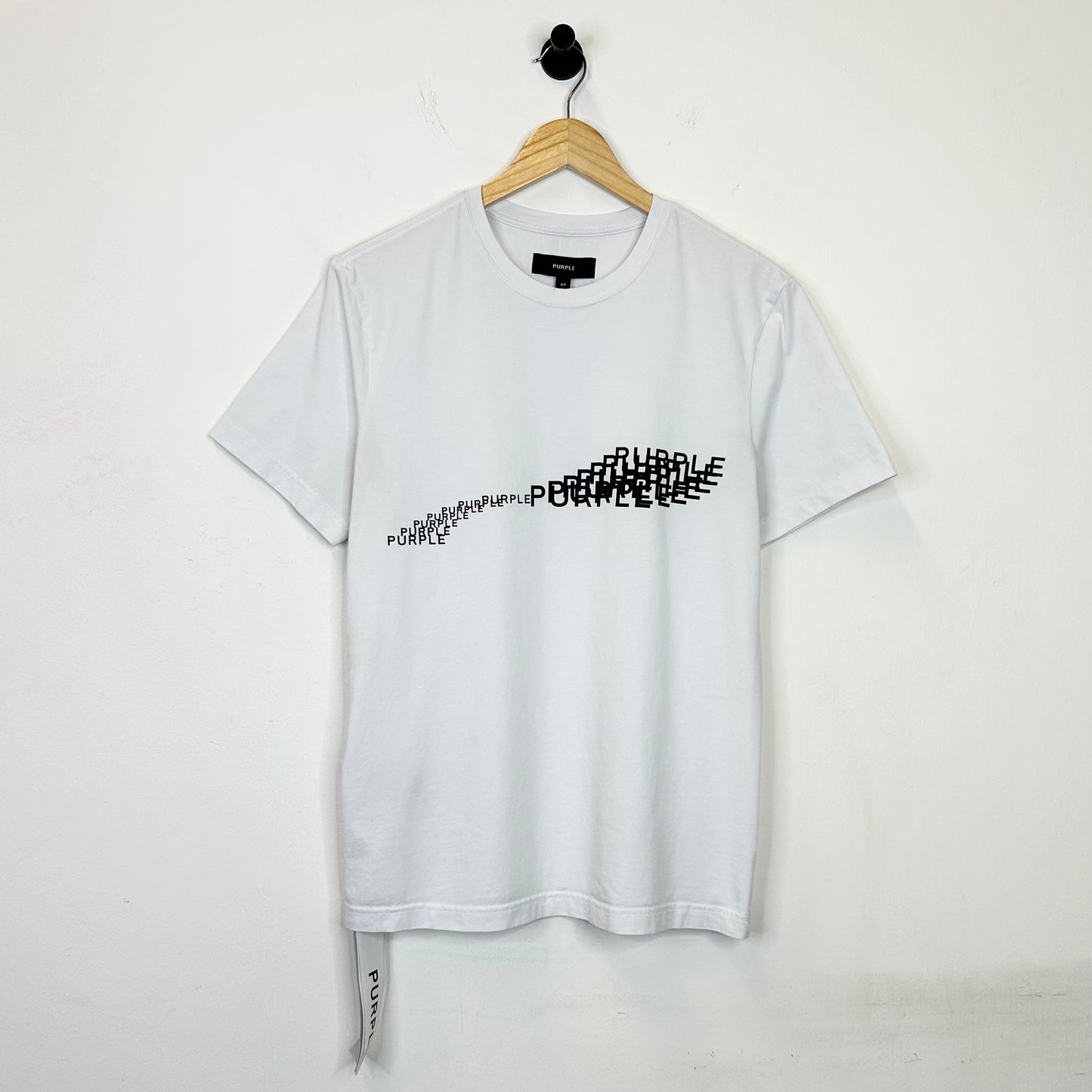PURPLE BRAND GRADIENT LOGO TEE