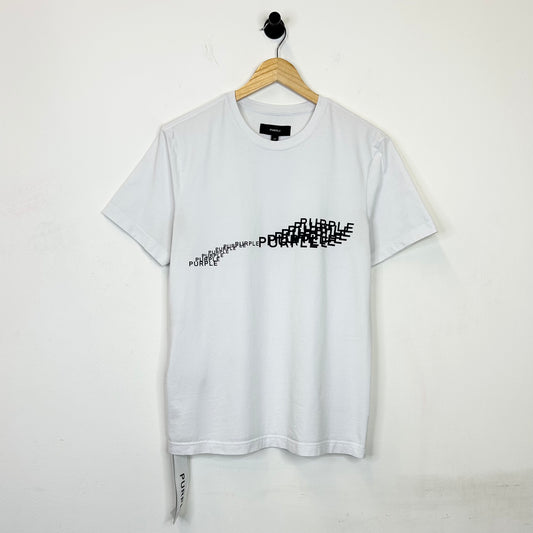 PURPLE BRAND GRADIENT LOGO TEE